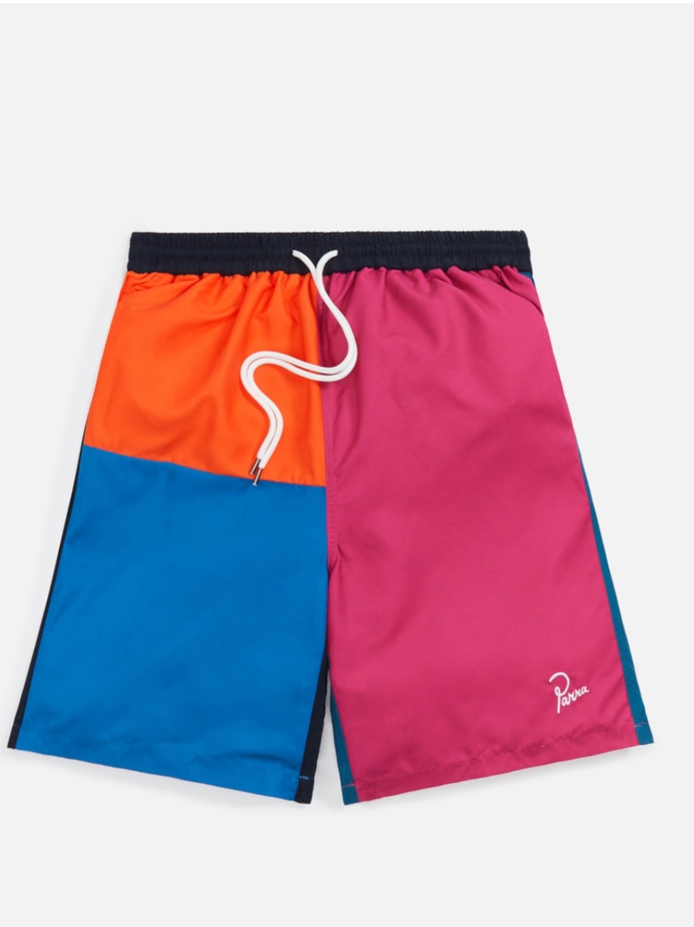 Parra Men's Colorblock Swim Trunks - Orange, Blue, Pink